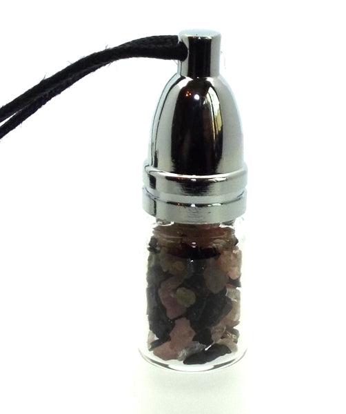 Watermelon Tourmaline Mojo Bottle Pendant