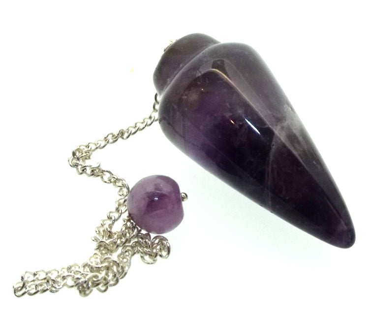Amethyst Gemstone Cone Pendulum
