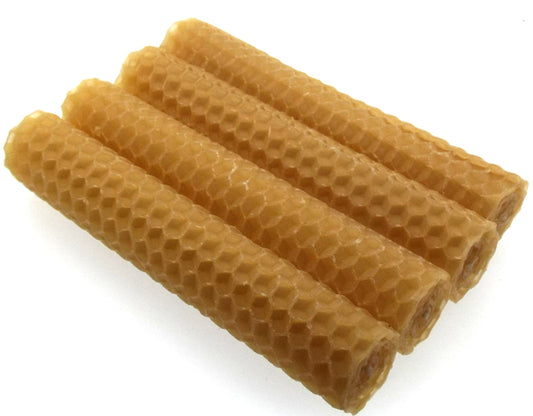 1 x Natural Beeswax Candle 4 Inch