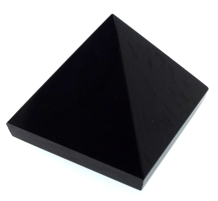 Black Agate Gemstone Pyramid