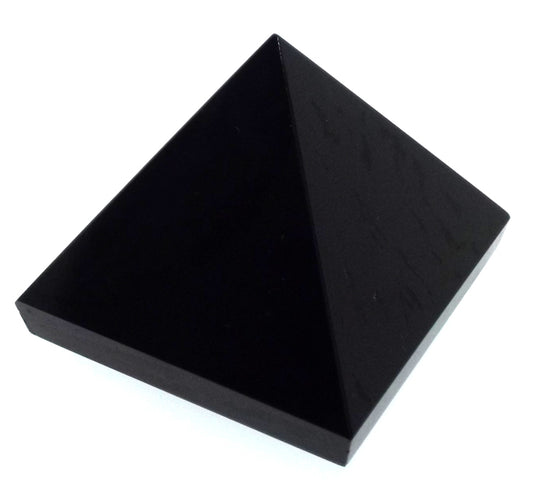 Black Agate Gemstone Pyramid