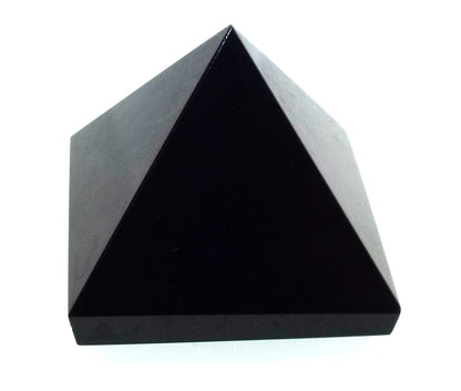 Black Agate Gemstone Pyramid
