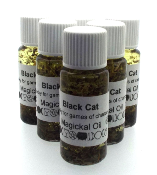 10ml Black Cat Herbal Spell Oil Lucky for Games of Chance