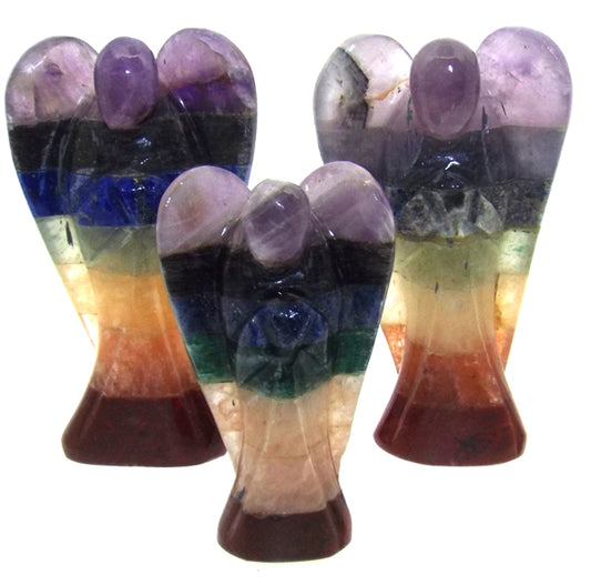 Chakra Carved Gemstone Angel