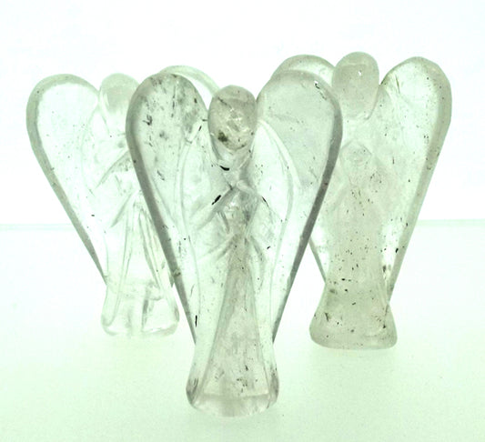 Clear Quartz Carved Gemstone Angel