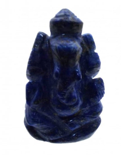 Lapis Lazuli Carved Ganesha Design 1