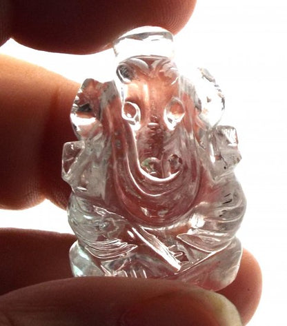 Quartz Carved Ganesha Design 8