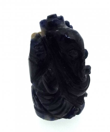 Sodalite Quartz Carved Ganesha Design 6