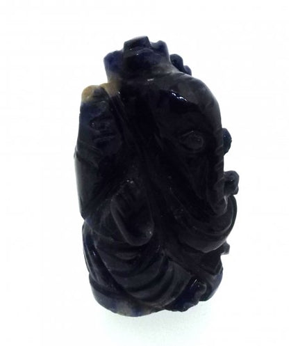 Sodalite Quartz Carved Ganesha Design 6