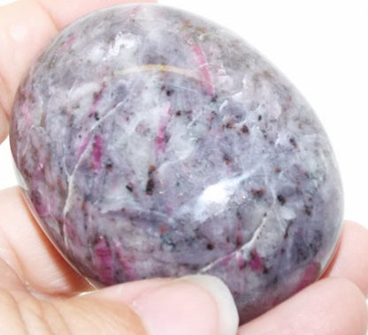 Ruby In Feldspar Palmstone Pebble 8