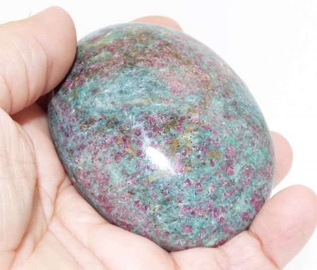 Ruby In Kyanite Palmstone Pebble 04