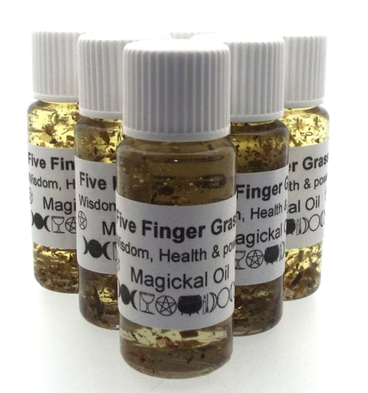 10ml Five Finger Grass Herbal Spell Oil Wisdom Health Power