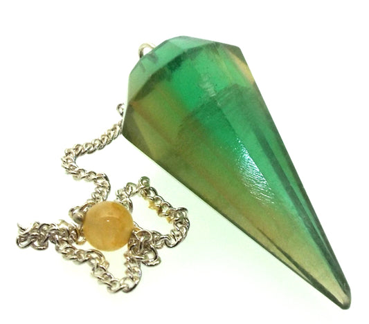 Fluorite Gemstone Terminated Pendulum