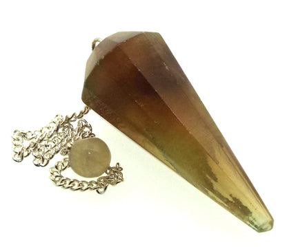 Fluorite Gemstone Terminated Pendulum