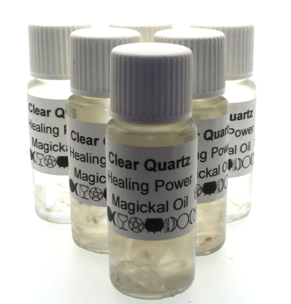 10ml Clear Quartz Gemstone Oil Healing Powers