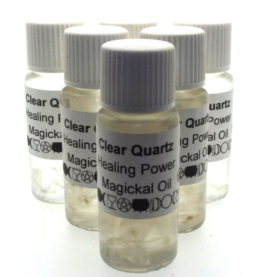 10ml Clear Quartz Gemstone Oil Healing Powers