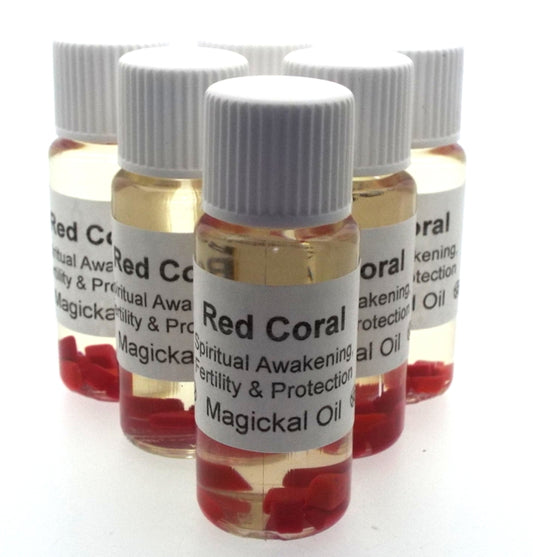 10ml Red Coral Gemstone Oil Spiritual Awakening