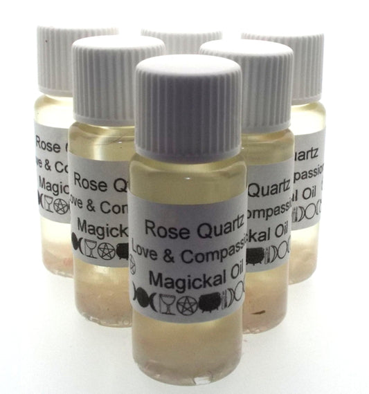 10ml Rose Quartz Gemstone Oil Love Compassion