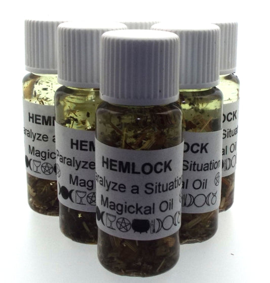 10ml Hemlock Herbal Spell Oil Paralyze a Situation