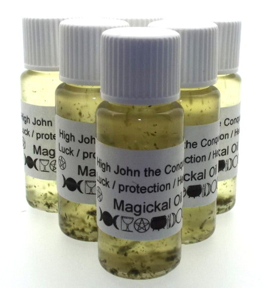 10ml High John the Conqueror Herbal Spell Oil Protection Luck