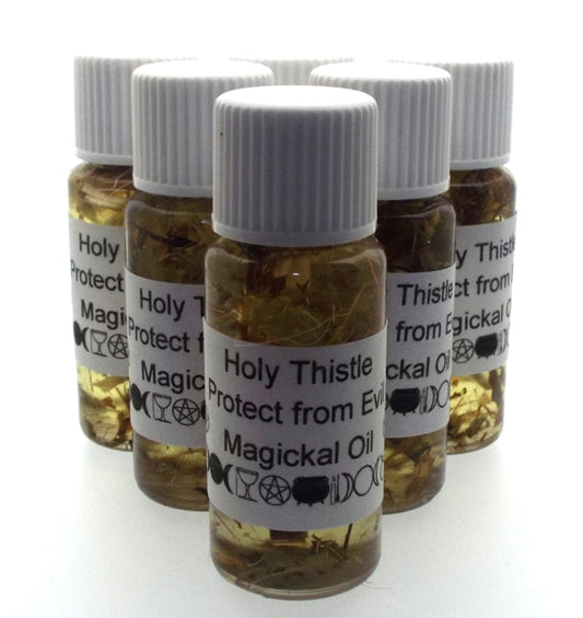 10ml Holy Thistle Herbal Spell Oil Protect From Evil
