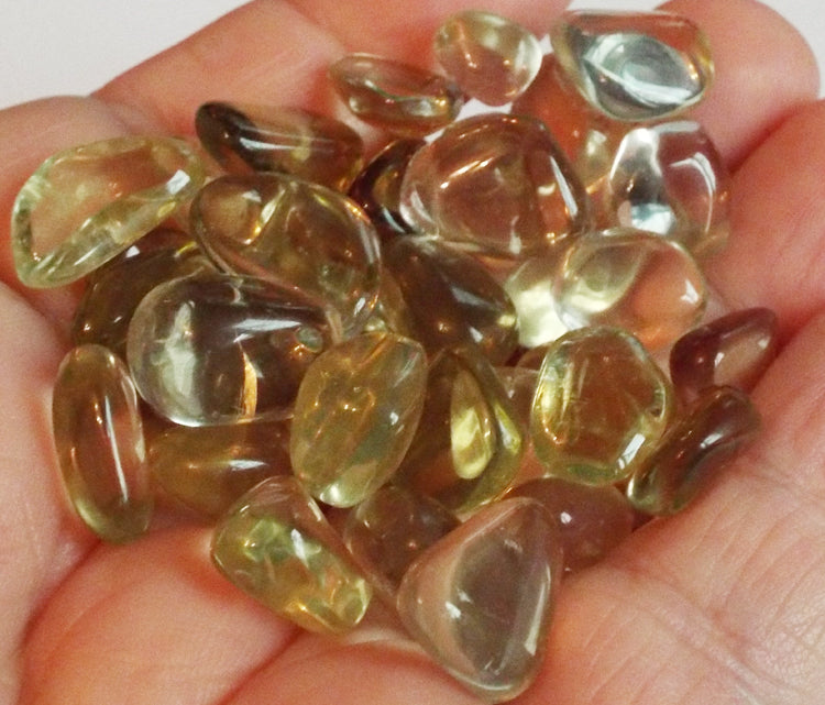50gms Lemon Quartz Small AAA Grade Tumblestone Pack