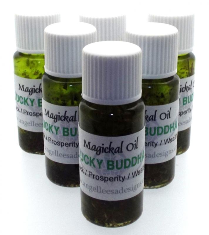 10ml Lucky Buddha Herbal Spell Oil Luck Prosperity Wisdom