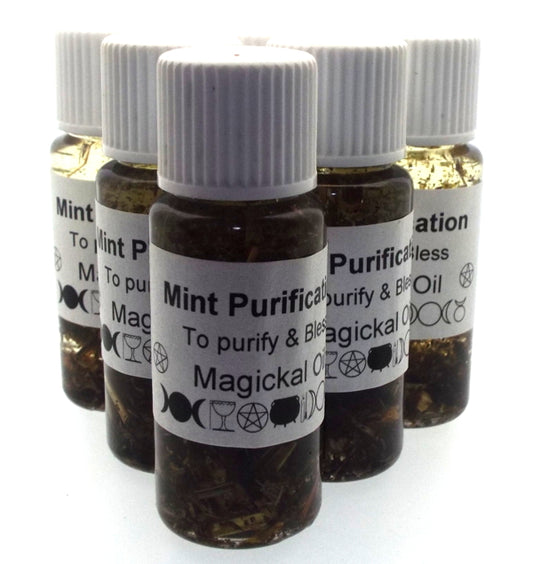 10ml Mint Purification Herbal Spell Oil Cleanse and Bless