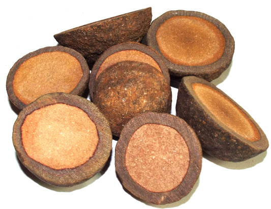 1 x Sliced Moqui Ball Half Raw Gemstone