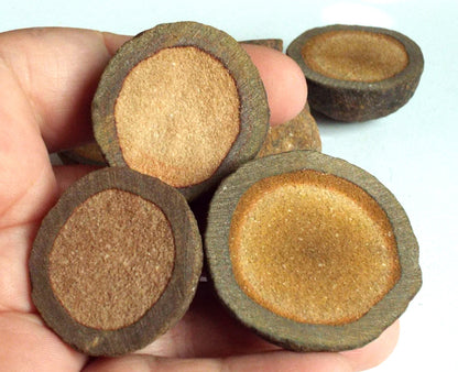 1 x Sliced Moqui Ball Half Raw Gemstone