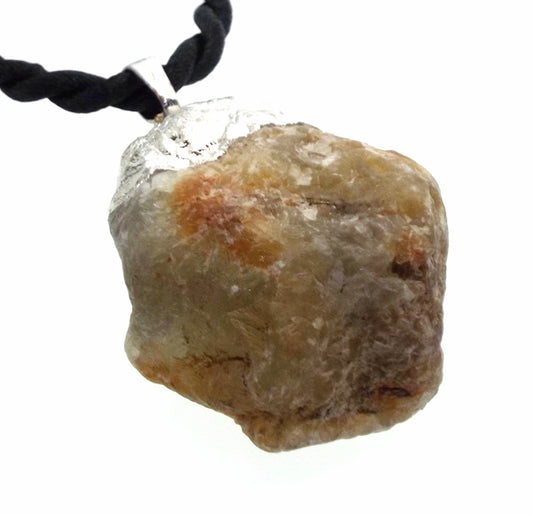 Natural Chrysoprase Electroplated Pendant