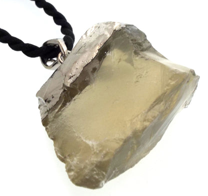 Natural Citrine Electroplated Pendant