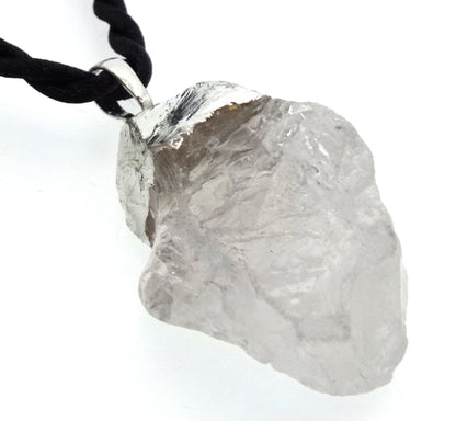 Natural Himalayan Quartz Electroplated Pendant
