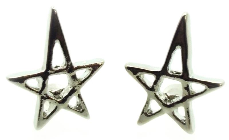 Pentagram Stud Earrings