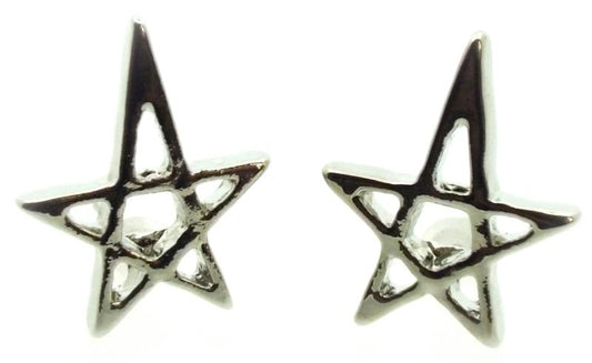 Pentagram Stud Earrings