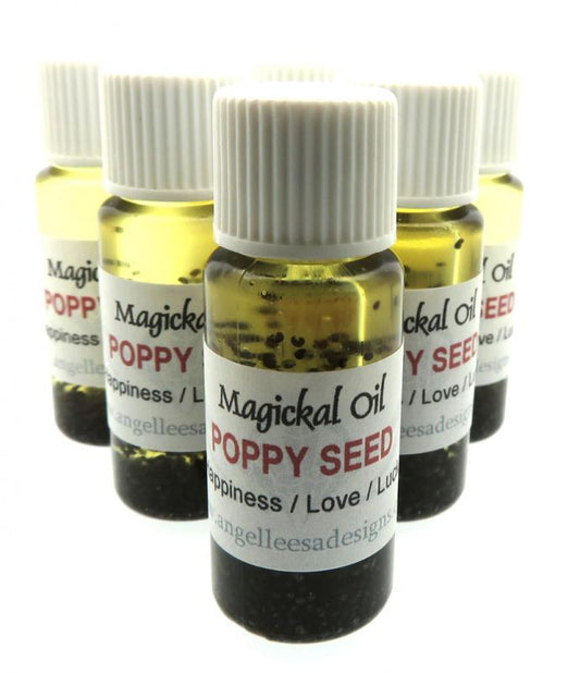 10ml Poppy Seed Herbal Spell Oil Happiness Love Luck