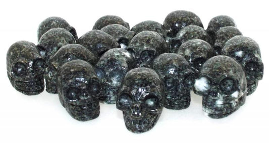 Preseli Bluestone Gemstone Carved Mini Skull