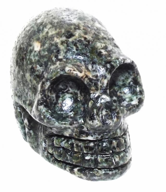 Preseli Bluestone Gemstone Carved Mini Skull