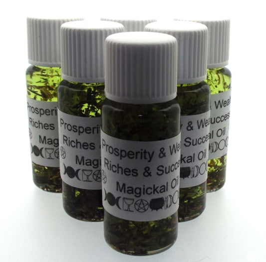 10ml Prosperity and Wealth Herbal Spell Oil Riches and Success