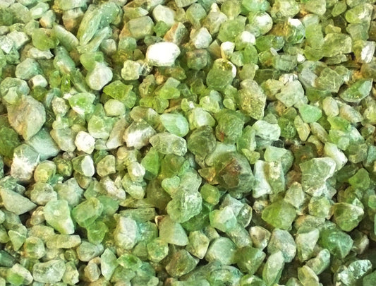 100gms Peridot Raw Gemstone Chips