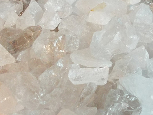 500gms Mixed Raw Quartz Gemstones
