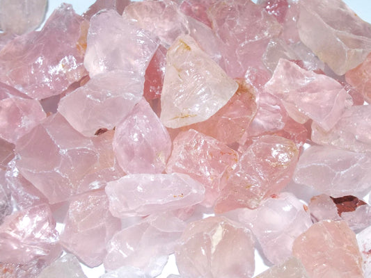 250gms Raw Jelly Rose Quartz Gemstones
