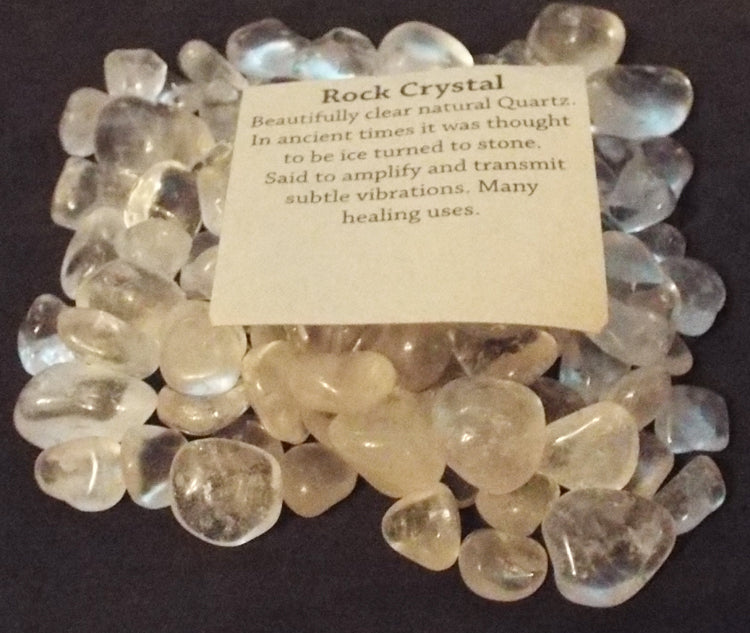 250gms Rock Crystal Tumblestone Pack