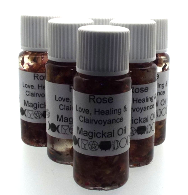 10ml Rose Herbal Spell Oil Love Healing Clairvoyance