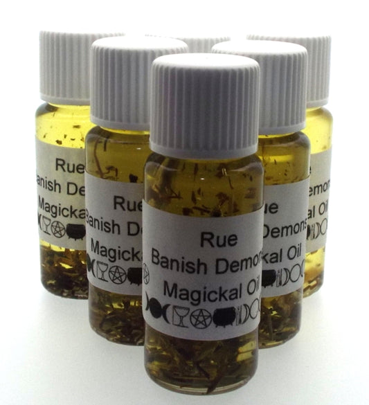 10ml Rue Herbal Spell Oil Banish Demons