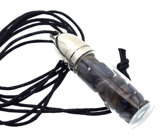 Sapphire Conjure Bottle Pendant