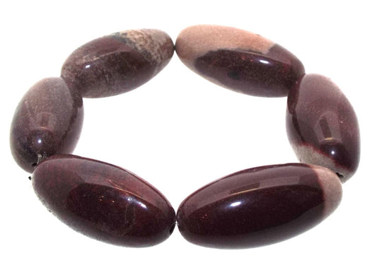 Shiva Lingam Six Gemstone Bead Bracelet