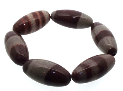 Shiva Lingam Six Gemstone Bead Bracelet