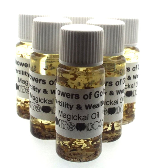 10ml Showers of Gold Herbal Spell Oil Fertility and Wealth