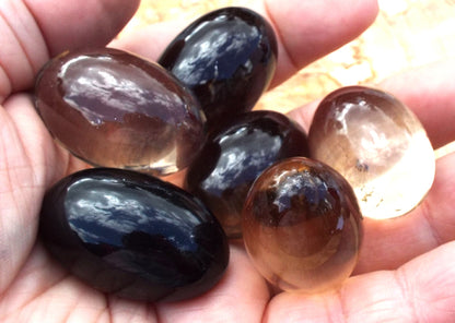 Smoky Quartz Shiva Gemstone Egg 33-36mm